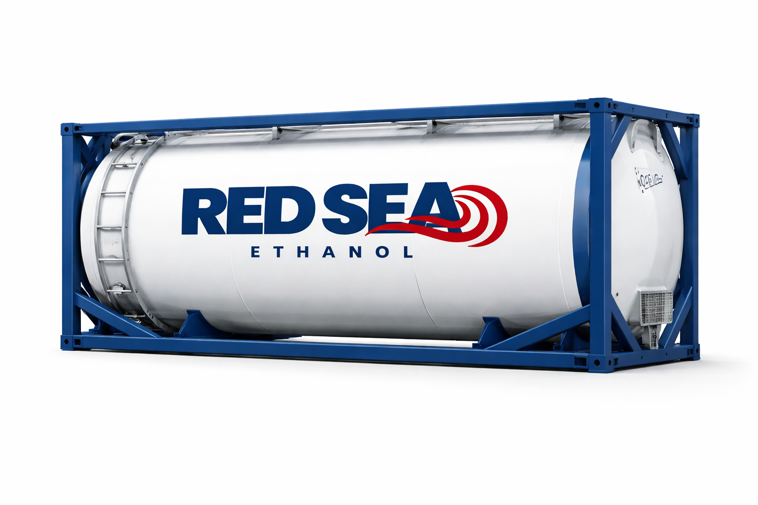 ISO tank concept for Red Sea 99.9% anhydrous ethanol logistics
